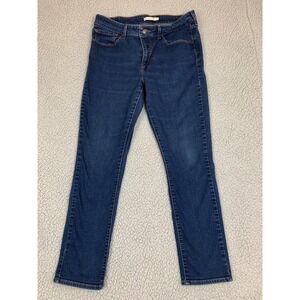 Levi's‎ Women's Classic Mid Rise Skinny Jeans Size 16 W33 L30 Dark Wash Stretch